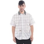 Pie Cooling on the Window Pane Pattern Men s Short Sleeve Shirt