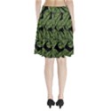 Leaves Black Background Pattern Pleated Skirt View2