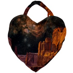 Geology Sand Stone Canyon Giant Heart Shaped Tote by Simbadda