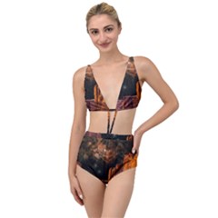 Geology Sand Stone Canyon Tied Up Two Piece Swimsuit by Simbadda