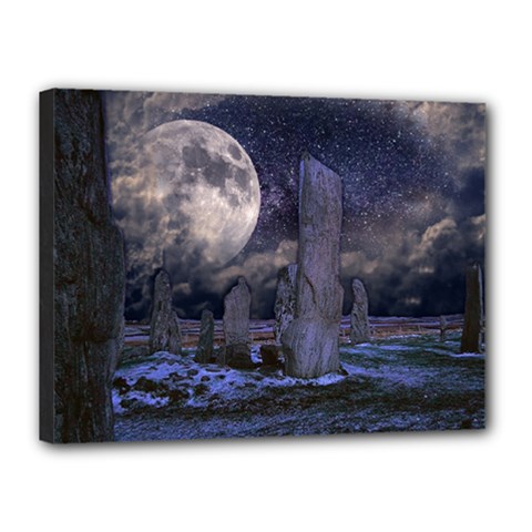 Place Of Worship Scotland Celts Canvas 16  X 12  (stretched) by Simbadda