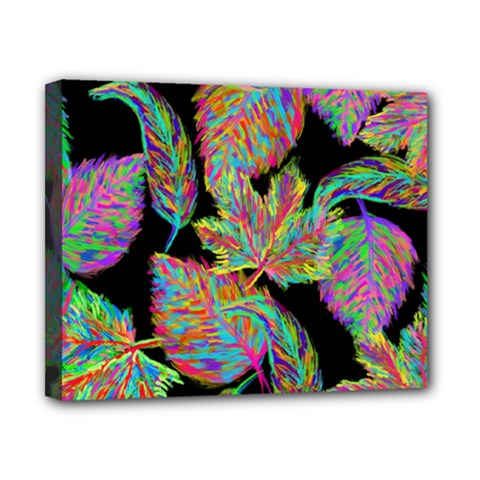 Autumn Pattern Dried Leaves Canvas 10  X 8  (stretched) by Simbadda