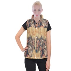 Head Horse Animal Vintage Women s Button Up Vest by Simbadda