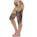 Head Horse Animal Vintage Lightweight Velour Capri Yoga Leggings View2