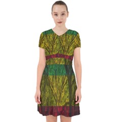 Rasta Forest Rastafari Nature Adorable In Chiffon Dress by Simbadda