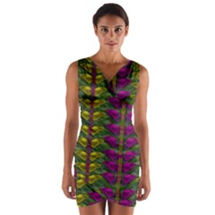 Butterfly Liana Jungle And Full Of Leaves Everywhere Wrap Front Bodycon Dress