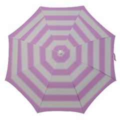 Bold Stripes Soft Pink Pattern Straight Umbrellas