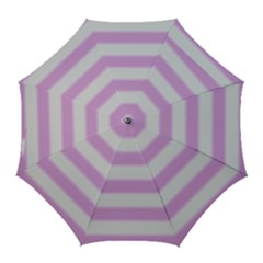 Bold Stripes Soft Pink Pattern Golf Umbrellas