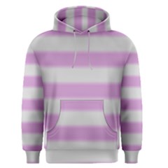 Bold Stripes Soft Pink Pattern Men s Pullover Hoodie