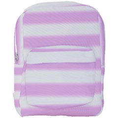 Bold Stripes Soft Pink Pattern Full Print Backpack