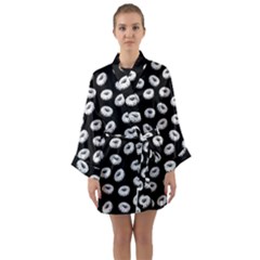 Donuts Pattern Long Sleeve Kimono Robe by Valentinaart