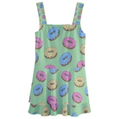 Donuts Pattern Kids  Layered Skirt Swimsuit