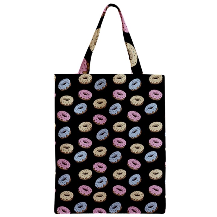 Donuts pattern Zipper Classic Tote Bag