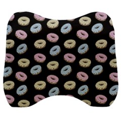 Donuts Pattern Velour Head Support Cushion by Valentinaart