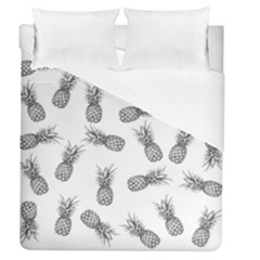 Pineapple Pattern Duvet Cover (queen Size) by Valentinaart