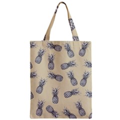 Pineapple Pattern Zipper Classic Tote Bag by Valentinaart