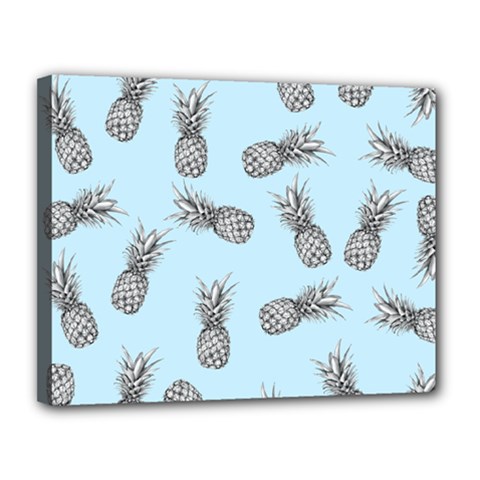 Pineapple Pattern Canvas 14  X 11  (stretched)