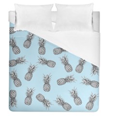 Pineapple Pattern Duvet Cover (queen Size) by Valentinaart