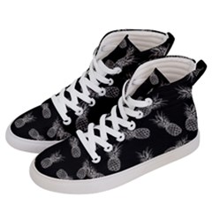 Pineapple Pattern Men s Hi-top Skate Sneakers by Valentinaart