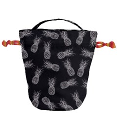 Pineapple Pattern Drawstring Bucket Bag by Valentinaart