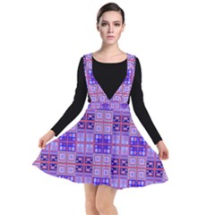Mod Purple Pink Orange Squares Pattern Other Dresses by BrightVibesDesign
