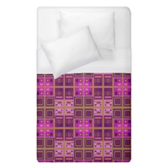 Mod Pink Purple Yellow Square Pattern Duvet Cover (single Size)