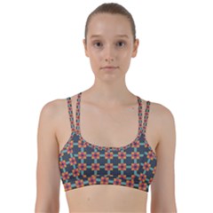 Abstract Background Line Them Up Sports Bra