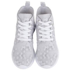 White Abstract Wall Paper Design Frame Women s Lightweight High Top Sneakers by Simbadda