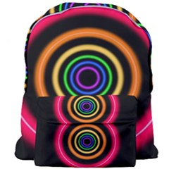 Neon Light Abstract Pattern Lines Giant Full Print Backpack by Simbadda