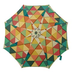 Background Geometric Triangle Hook Handle Umbrellas (large) by Simbadda