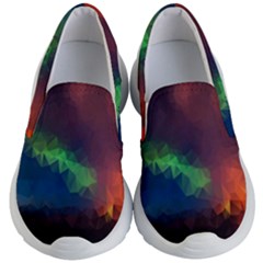 Abstract Texture Background Kid s Lightweight Slip Ons by Simbadda