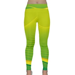 Background Color Fresh Beautiful Classic Yoga Leggings by Simbadda