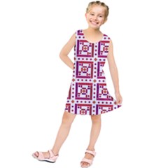 Background Abstract Square Kids  Tunic Dress by Simbadda
