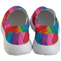 Abstract Background Colorful Strips Men s Lightweight Slip Ons View4