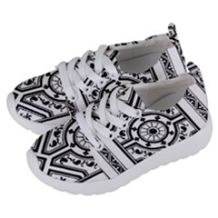Monastic Antique Scroll Fruit Kids  Lightweight Sports Shoes by Simbadda