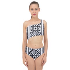 Monastic Antique Scroll Fruit Spliced Up Two Piece Swimsuit by Simbadda