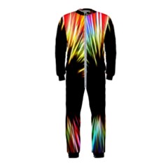 Color Background Structure Lines Onepiece Jumpsuit (kids) by Simbadda