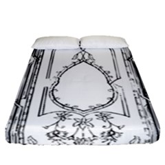Leighton Floriated Antique Scroll Fitted Sheet (queen Size) by Simbadda