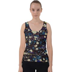 Marble Rock Comb Antique Velvet Tank Top by Simbadda