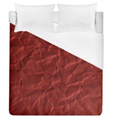 Crumpled Paper Duvet Cover (queen Size) by Simbadda