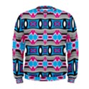 Blue pink shapes rows.jpg                                                        Men s Sweatshirt View1