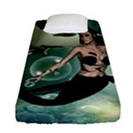 Wonderful Dark Mermaid With Awesome Orca Fitted Sheet (Single Size)