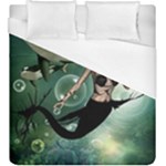 Wonderful Dark Mermaid With Awesome Orca Duvet Cover (King Size)