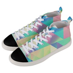 Triangles 2 Men s Mid-top Canvas Sneakers by JMMMedia