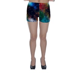 Universe Galaxy Sun Star Movement Skinny Shorts by Simbadda