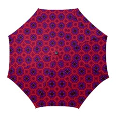 Retro Abstract Boho Unique Golf Umbrellas