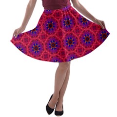 Retro Abstract Boho Unique A-line Skater Skirt