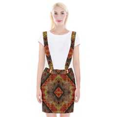 Autumn Kaleidoscope Art Pattern Braces Suspender Skirt