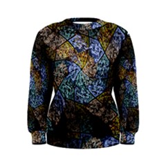 Multi Color Tile Twirl Octagon Women s Sweatshirt by Simbadda