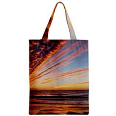 Sunset Beach Ocean Scenic Zipper Classic Tote Bag